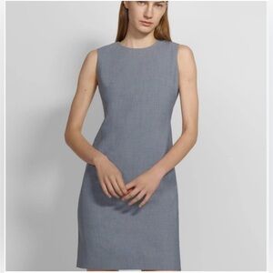 Theory Classic Betty Gray Blue Mini Dress